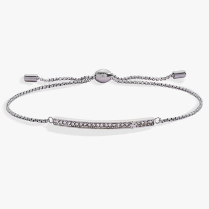 April Everyday Birthstone Pave Bolo Bracelet