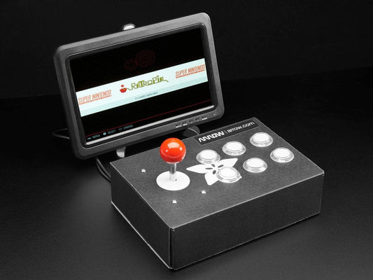 Arcade Cabinet Pack for Raspberry Pi 3/3B+ (US Plug) [Discontinued] by Adafruit - The Pi Hut