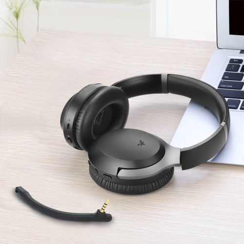 Aria Pro Bluetooth 5.0 HD Headphones with ANC and detachable boom mic and indepdendent volume control