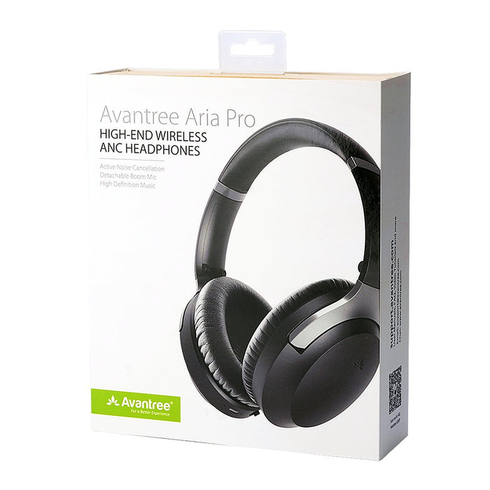 Aria Pro Bluetooth 5.0 HD Headphones with ANC and detachable boom mic and indepdendent volume control