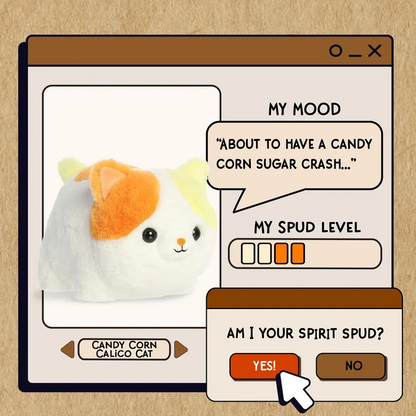 Aurora Plush Spudsters 10 Inch Candy Corn the Cat Halloween Plush Toy