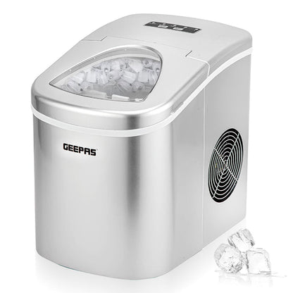 Automatic Countertop Ice Cube Maker Machine 2.2L (Black & Silver)
