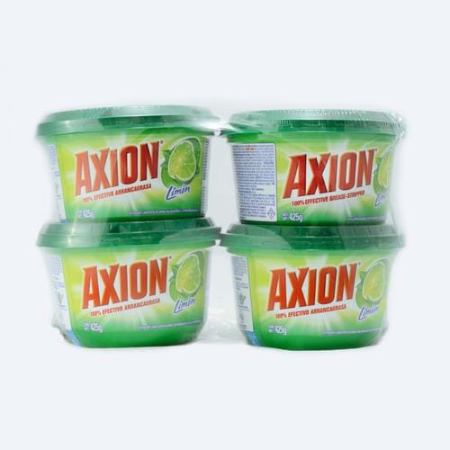 Axion Dishwashing Paste 4 Units / 425 g  Dishwasher with maximum grease lifting power. Removes even the toughest and most difficult stock on greases-250940 Hannah's Variety Store