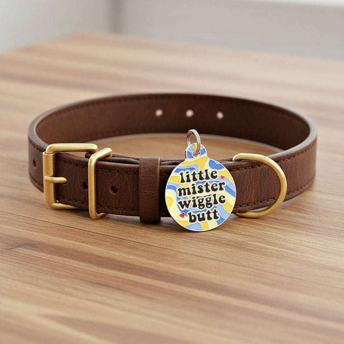 Bad Tags - Funny Personalized Dog ID Tag - Little Mister Wiggle Butt - Dog.Dog.Cat.