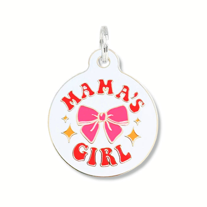 Bad Tags Mama's Girl Enamel Dog ID Tag - Funny Hard Enamel Pet Tag - Dog.Dog.Cat.