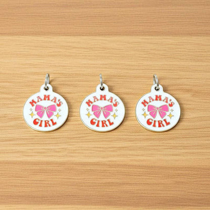 Bad Tags Mama's Girl Enamel Dog ID Tag - Funny Hard Enamel Pet Tag - Dog.Dog.Cat.