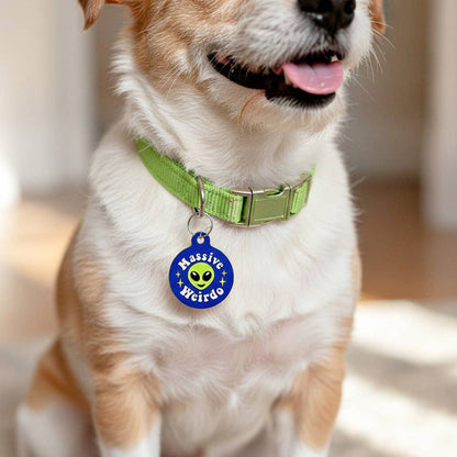 Bad Tags Massive Weirdo Enamel Dog ID Tag - Funny Hard Enamel Pet Tag - Dog.Dog.Cat.