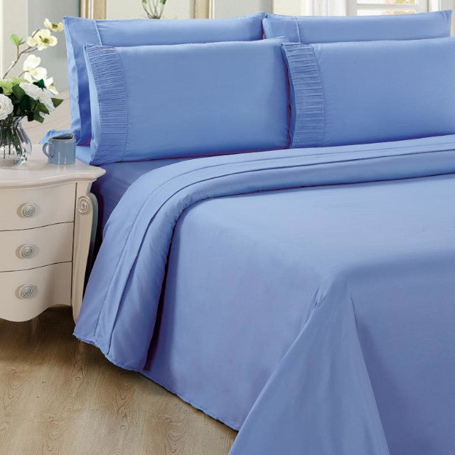 BAMBOO LIVING 6PC King Sheet Set Light Blue - SS6PCKLB