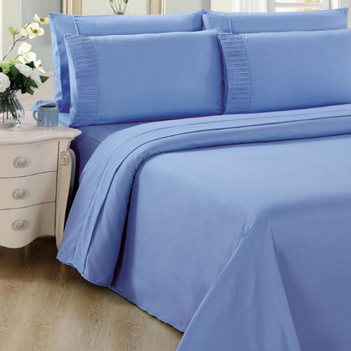 BAMBOO LIVING 6PC King Sheet Set Light Blue - SS6PCKLB