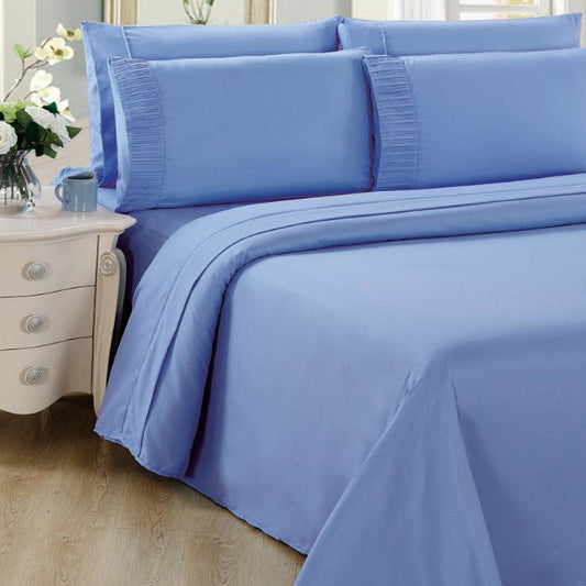 BAMBOO LIVING 6PC King Sheet Set Light Blue - SS6PCKLB