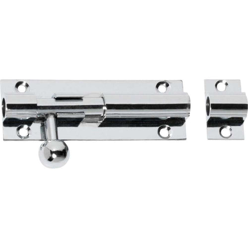 Barrel Bolt 3" Chrome Plated w/ Screws