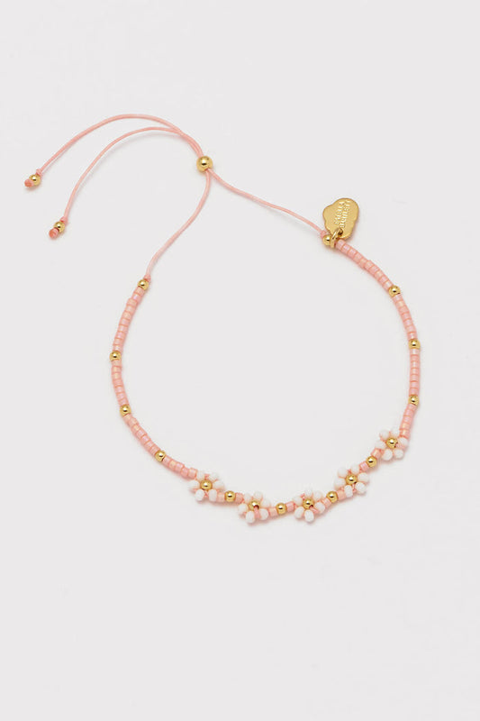 Beaded Wildflower Daisy Chain Friendship Bracelet