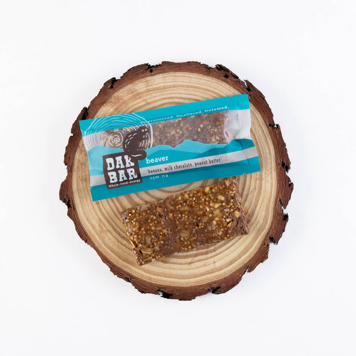 Beaver Bar -Milk Chocolate, Peanut Butter & Banana Snack Bar