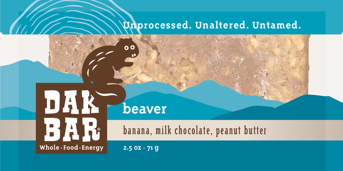 Beaver Bar -Milk Chocolate, Peanut Butter & Banana Snack Bar