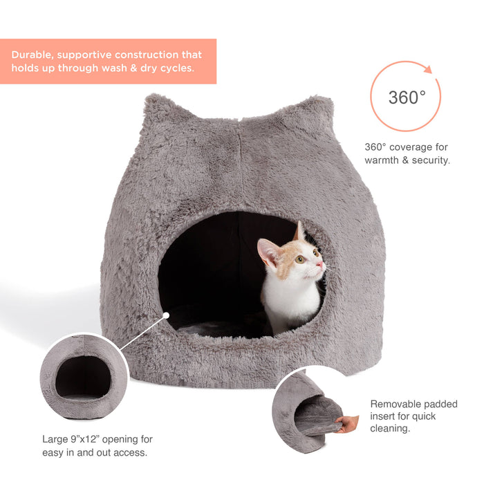 Pet Palette Distribution - Best Friends by Sheri Meow Hut Fur Grey MD - Dog.Dog.Cat.