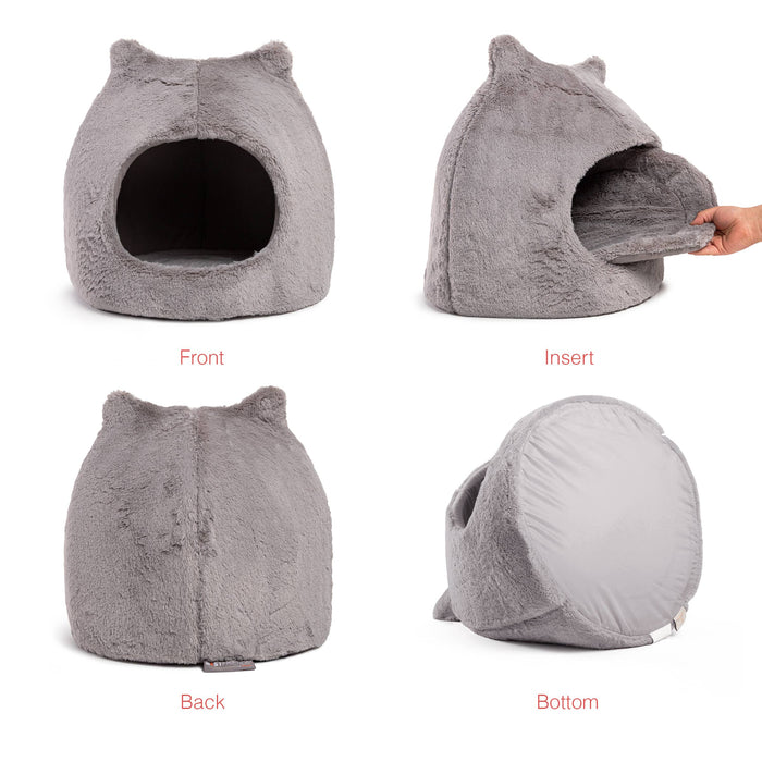 Pet Palette Distribution - Best Friends by Sheri Meow Hut Fur Grey MD - Dog.Dog.Cat.