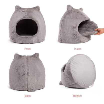 Pet Palette Distribution - Best Friends by Sheri Meow Hut Fur Grey MD - Dog.Dog.Cat.