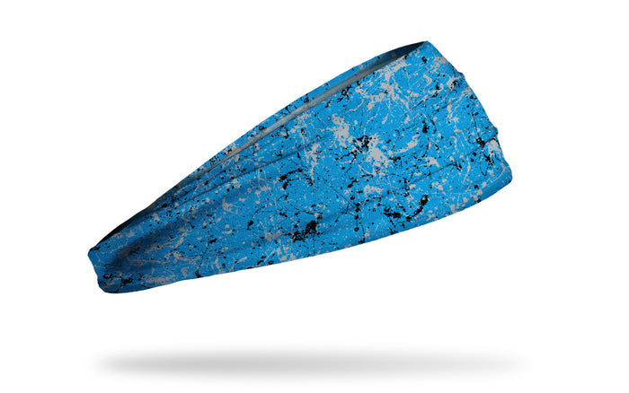 Black Silver Blue Splatter Big Bang Lite Headband - View 2