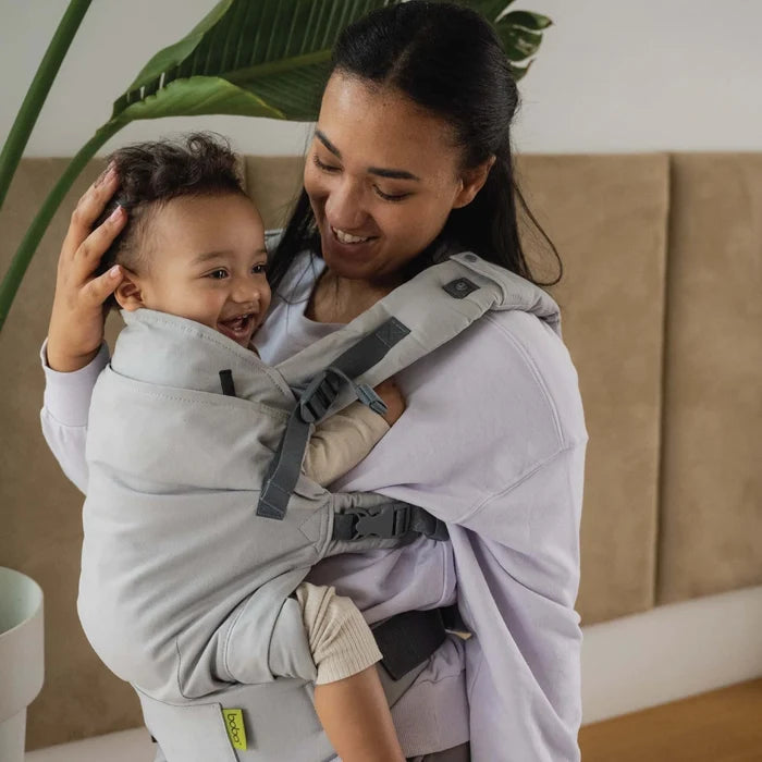 Boba X - The all-in-one baby carrier designed to last from birth to toddlerhood (0-36+ months or 7-45 lbs). Versatile and fully adjustable in width and height for a perfect fit. Gray