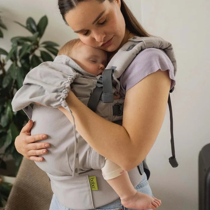 Boba X - The all-in-one baby carrier designed to last from birth to toddlerhood (0-36+ months or 7-45 lbs). Versatile and fully adjustable in width and height for a perfect fit. Gray