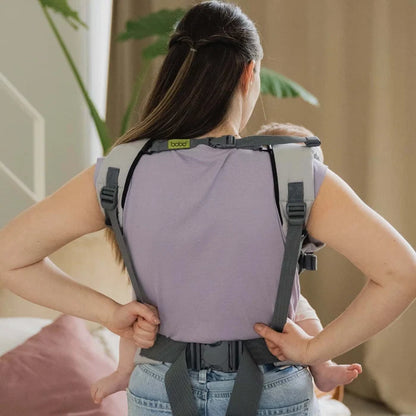Boba X - The all-in-one baby carrier designed to last from birth to toddlerhood (0-36+ months or 7-45 lbs). Versatile and fully adjustable in width and height for a perfect fit. Gray