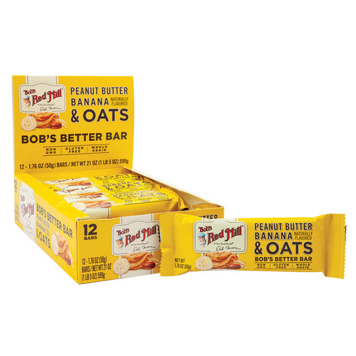 Bob's Red Mill Peanut Butter Banana and Oats Bar - 12 Count - 1.76 OZ