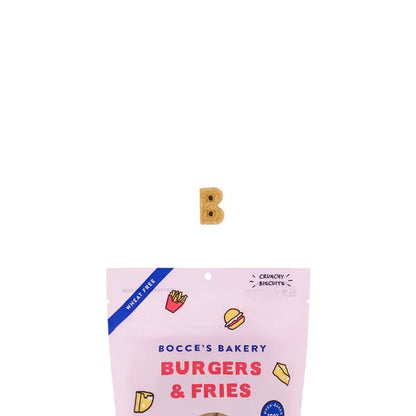 Bocce's Bakery Burgers & Fries Dog Treats, 5 oz