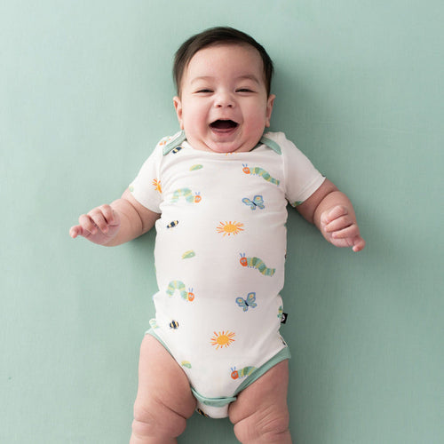 Kyte BABY Short Sleeve Bodysuits Bodysuit in The Very Hungry Caterpillar™ and Friends