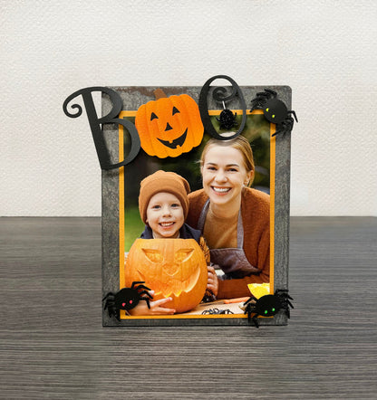 "Boo" w/ Spider Magnet Black