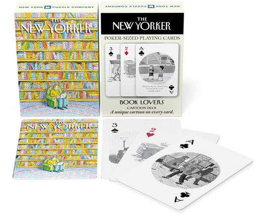 Book Lover Cartoons Playing Cards Image 1