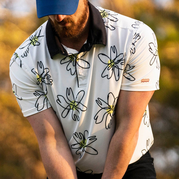 RSVLTS RSVLTS Breakfast Balls All-Day Polo "Flower Doodle" – All-Day Polo
