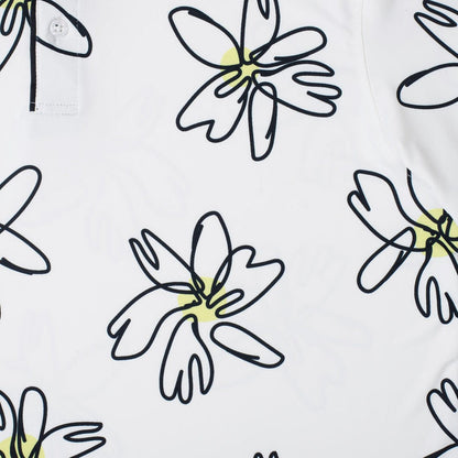 RSVLTS RSVLTS "Flower Doodle" – All-Day Polo