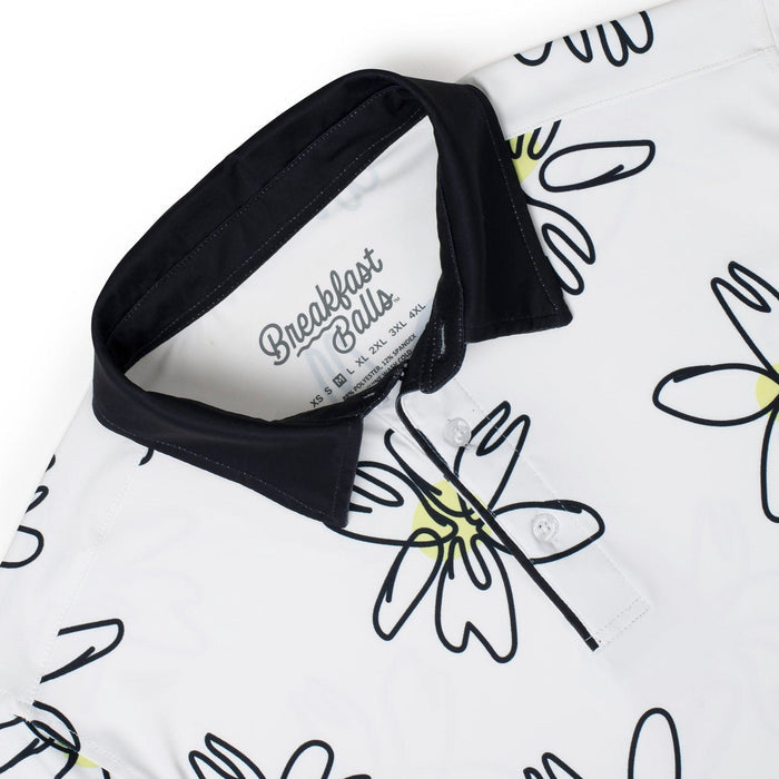 RSVLTS RSVLTS "Flower Doodle" – All-Day Polo