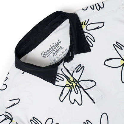 RSVLTS RSVLTS "Flower Doodle" – All-Day Polo