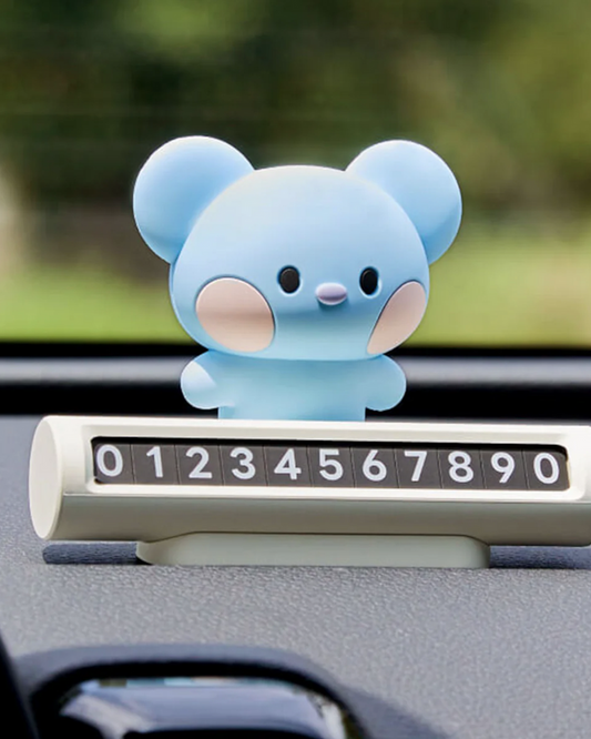 BT21 KOYA minini Parking Phone Number Plate