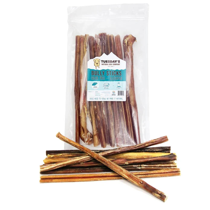 Bully Sticks by the Bag-No Odor 12" : 16 oz - Dog.Dog.Cat.