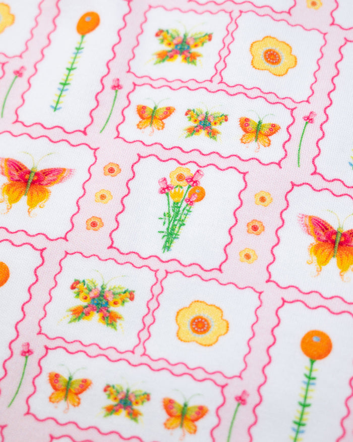 Butterfly Garden Smocked Jenny Dress