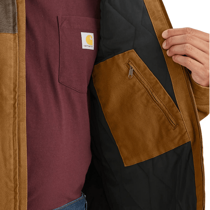 Carhartt Montana Rugged Flex™ Relaxed Fit Duck Insulated Jacket - Brown