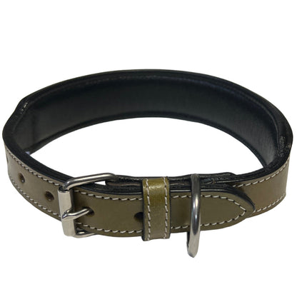 Carved and Beaded Leather Dog Collar AE9233 Carved Green - Dog.Dog.Cat.
