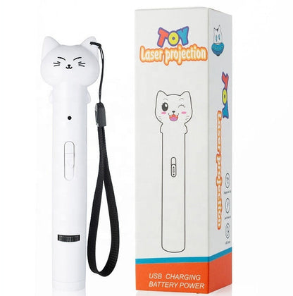 Cat Toy Multi-Function Laser and Feather Toy - Dog.Dog.Cat.
