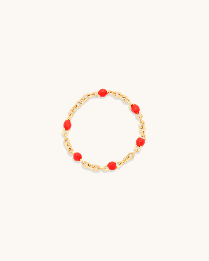 Cherry Candy Chain Ring