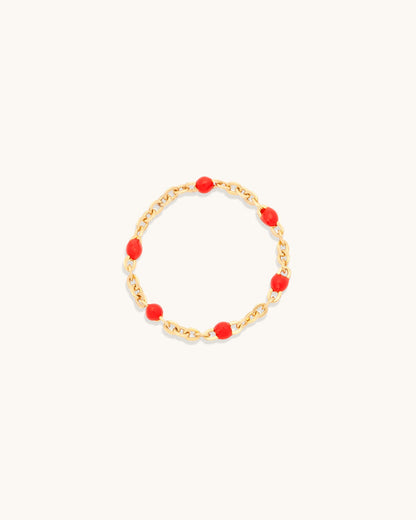 Cherry Candy Chain Ring