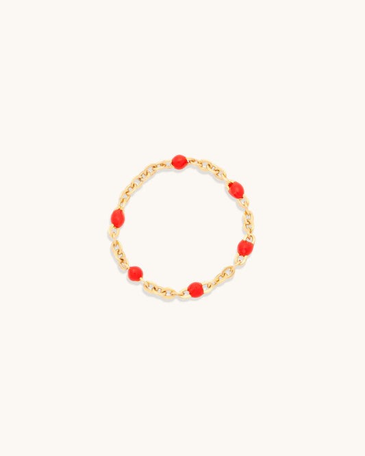 Cherry Candy Chain Ring