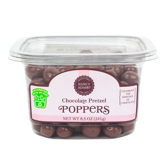 Chocolate Pretzel Poppers Candy - 12 Count Tubs