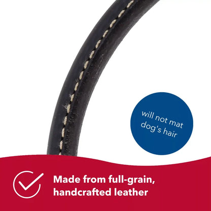 Coastal Pet Circle T Round Leather Dog Collar - Rolled Leather - Dog.Dog.Cat.