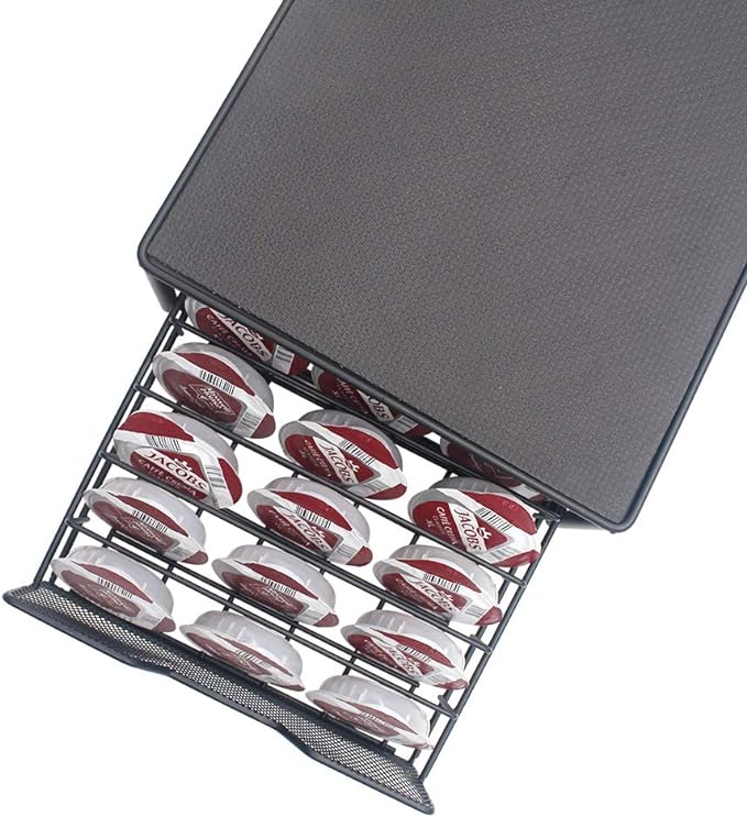 Coffee Capsule Storage Drawer and Coffee Machine Stand for Tassimo Pods | EXTS120-60 | Black