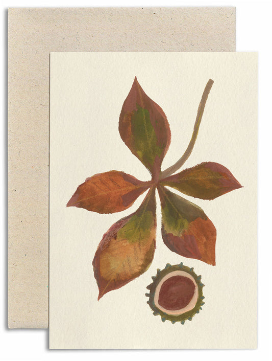 Conker and Leaf Card