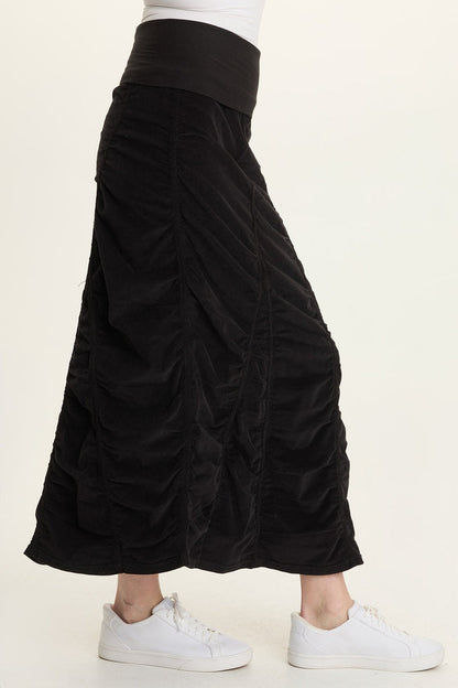 Wearables Cord Shirred Peasant Skirt