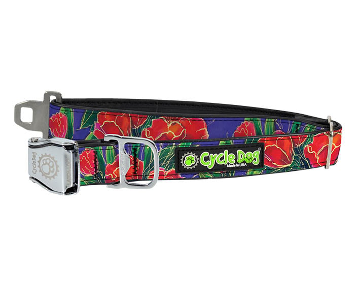 CYCLE REGular dog Collar RED TULIP XP MTL LATCH LOCK - Dog.Dog.Cat.