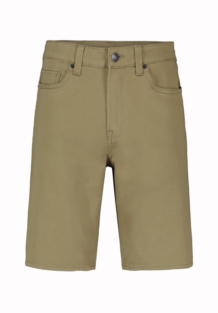 Buffalo Men Shorts Green Denim Denim Shorts Stretch Soft Cotton Relaxed Straight Fit